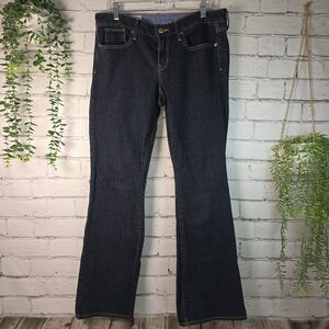 GAP CURVY BOOT CUT FLARE WOMENS JEANS DARK WASH SIZE 31/12R